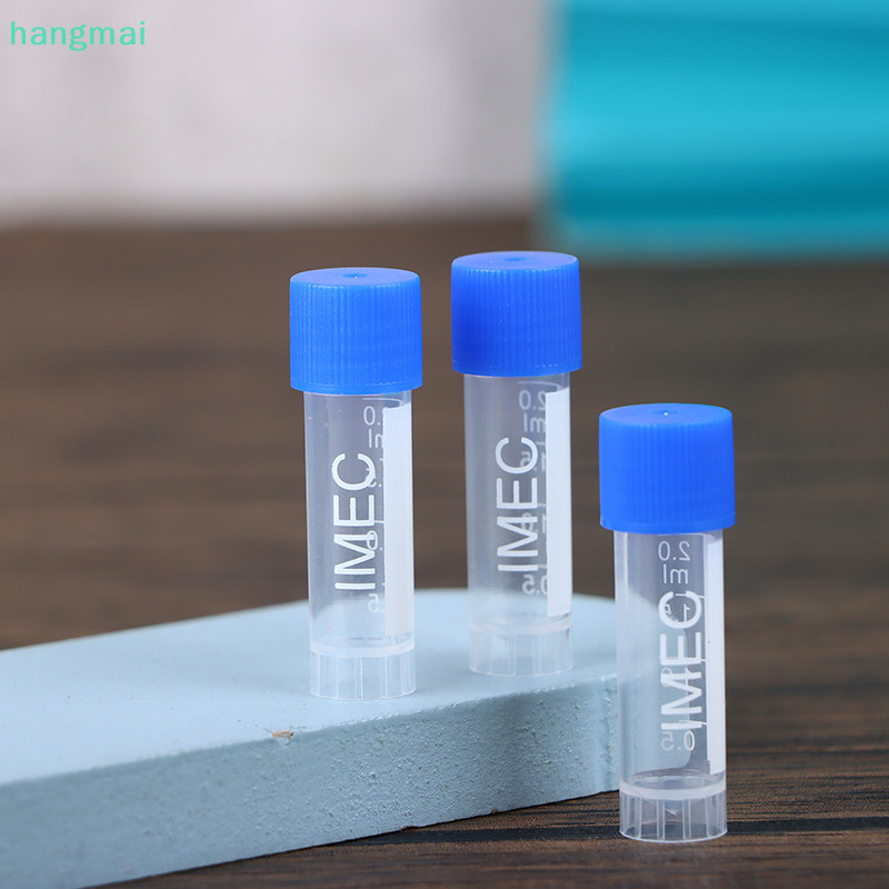 {hangmai} 50Pcs 1.8ml(2ml) Plastic Graduated Cryovial Plastic Test Tube ...