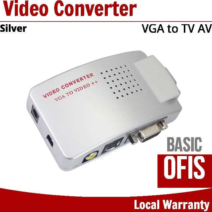 PC VGA to TV AV RCA Signal Adapter Converter Video Switch Box | Shopee ...