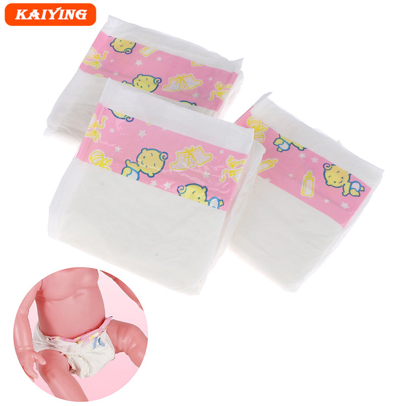 thumbnail image 2 of 3pcs Baby Doll Underpants Baby Pretend Underwear Diapers Doll Dress Up 2 of 9