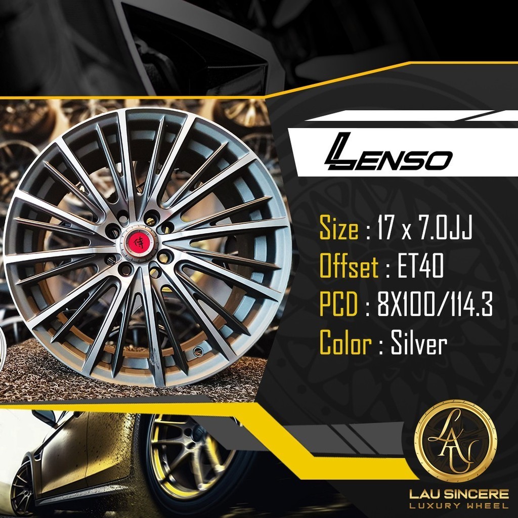 Lenso 17 x 7.0jj 8X100/114.3 Silver | Shopee Malaysia