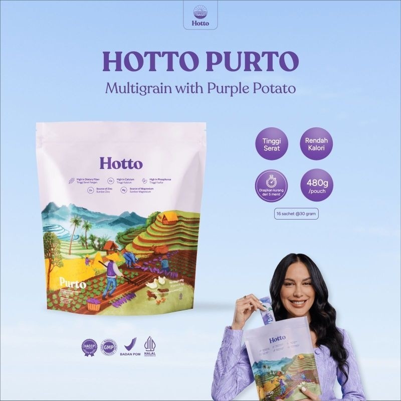 Hotto Purto Multigrain with Purple Potato (16 Sachets) 1 POUCH High ...