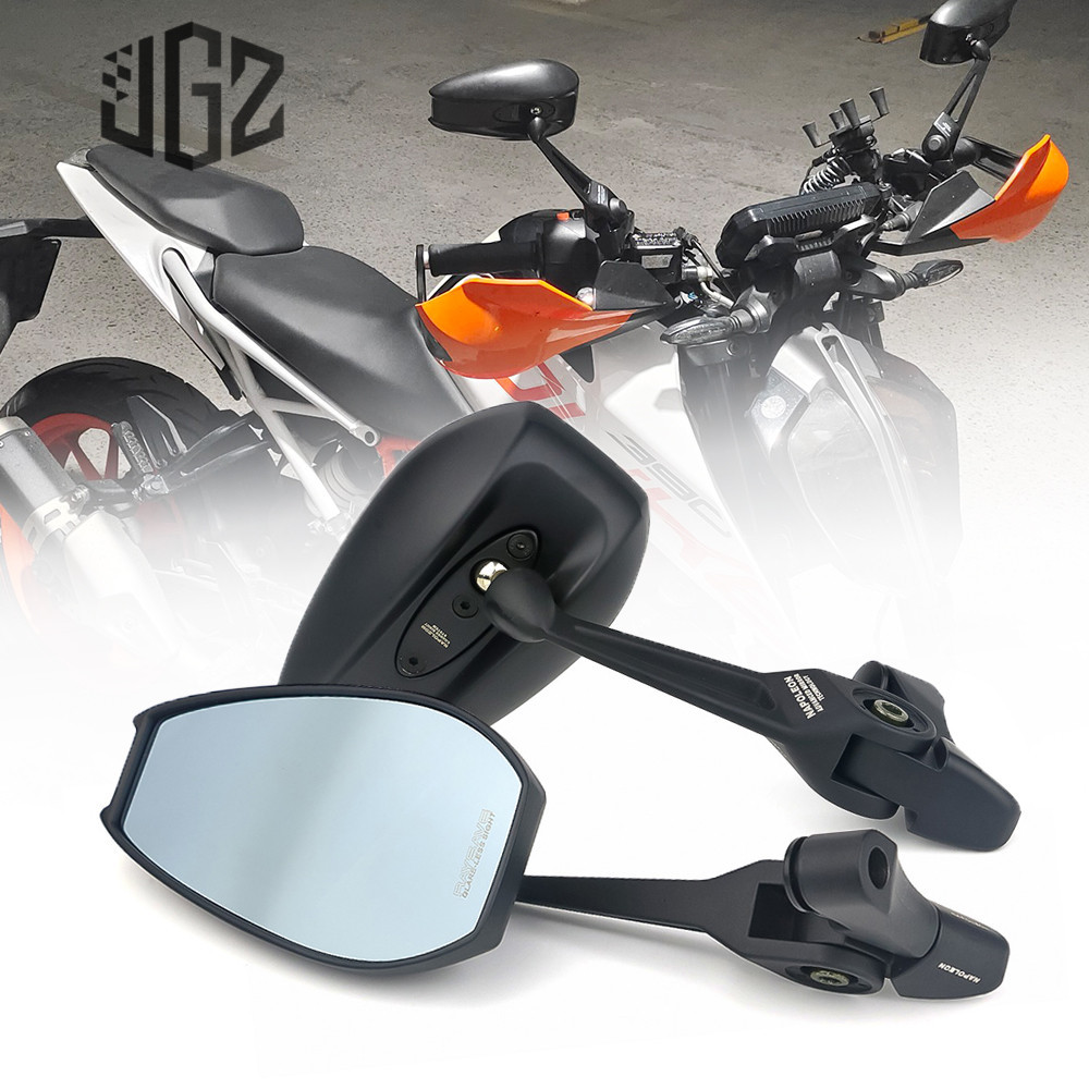 for KTM DUKE 250 390 200 RC V1 V2 Motorcycle Rearview Mirrors Blue