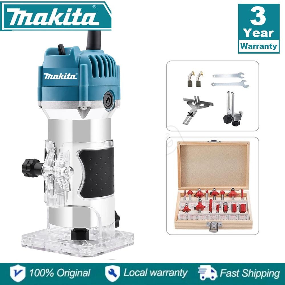 Makita Planer Carpenter Carpentry Tools Set Wood Router Power Plunge ...