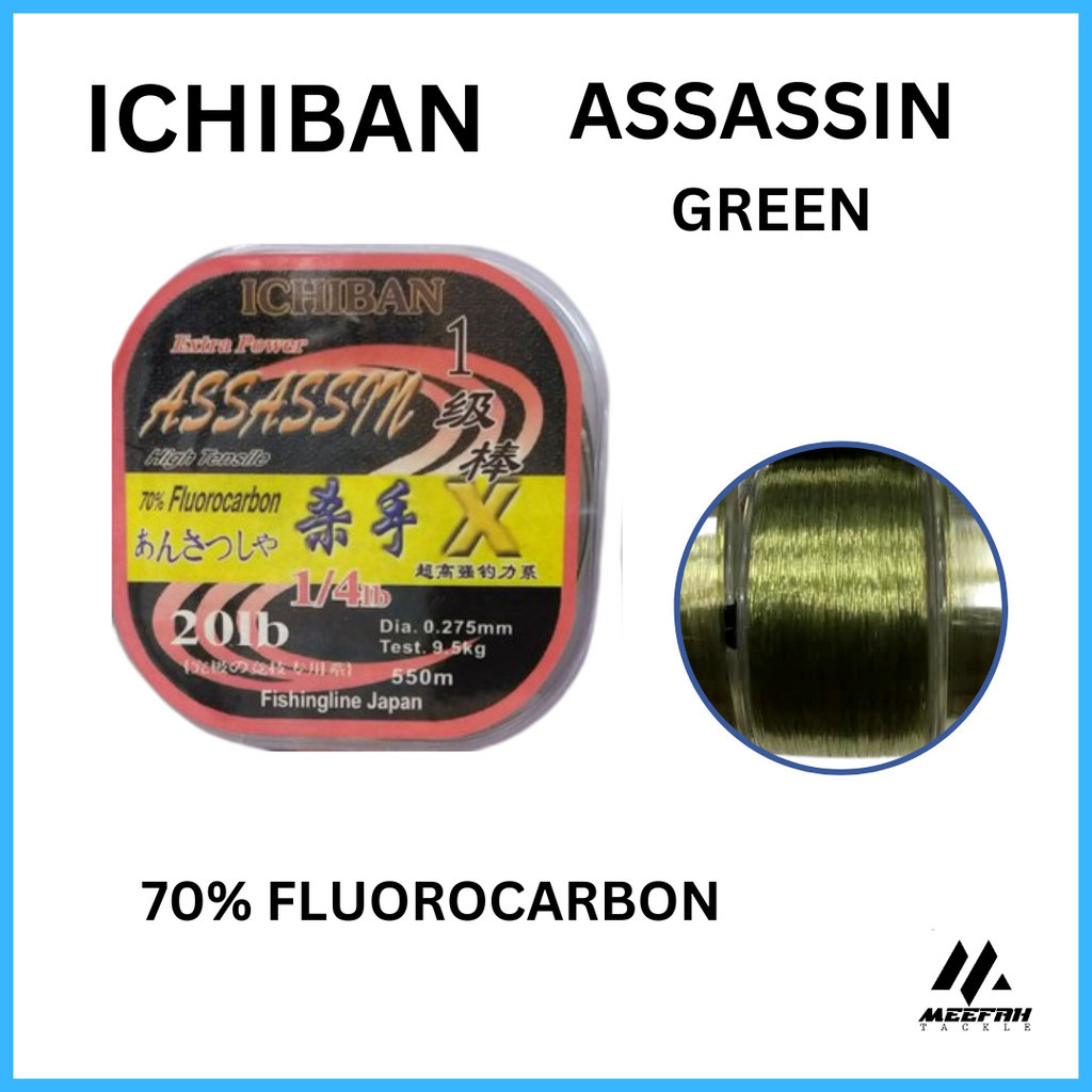 Ichiban Assassin 70 Fluorocarbon Mono Leader Fishing Leader Line