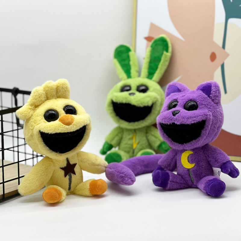 Monster Catnap Plush Horror Animal Series Purple Cat Doll Plush Toy ...