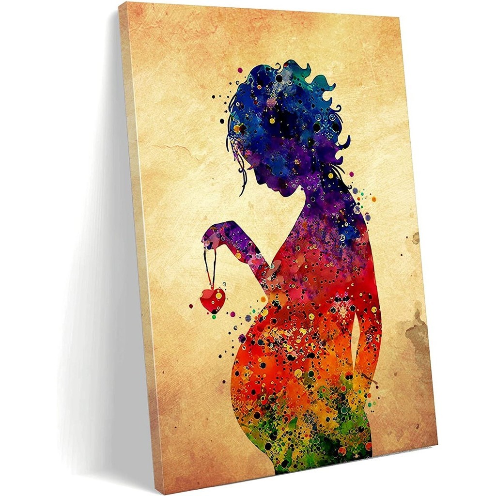 Office Decorations For Women Pregnant Art Watercolor Poster Gynecology ...