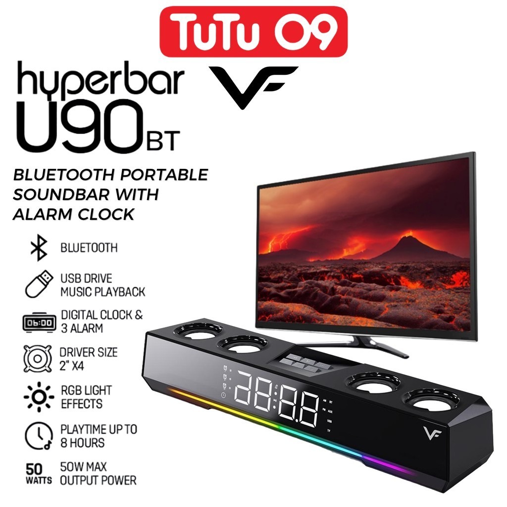 Vinnfier VF Hyperbar U90 BT Bluetooth Wireless All In one Portable ...