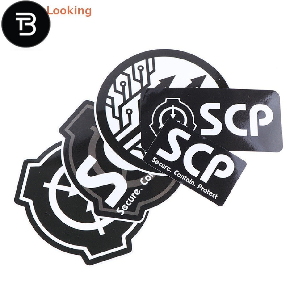 TB [LargeLooking] 5Pcs SCP Foundation Vinyl Waterproof Sticker for ...