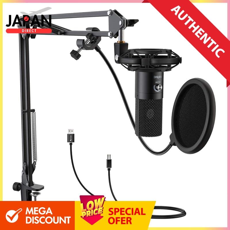 FIFINE USB Microphone Set Condenser Microphone Gaming Microphone ...