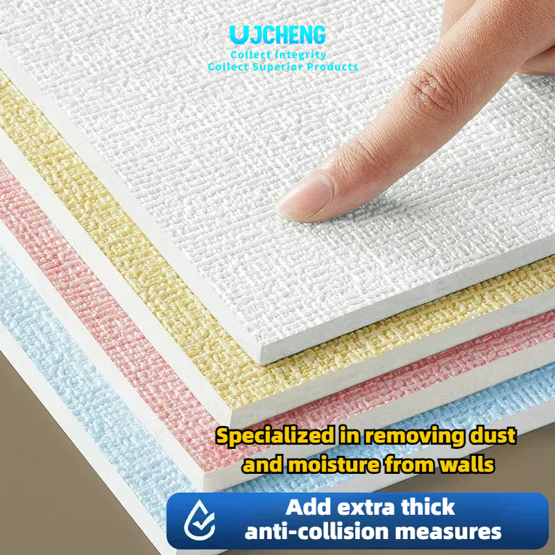 9mm Extra Thick Insulation Wallpaper – Peel & Stick, Waterproof, Soundproof, 3D Linen Texture For Bedroom/Living Room