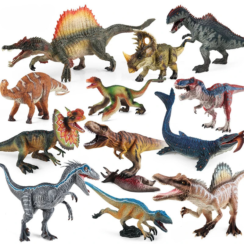 Dinosaur World T-Rex Velociraptor Mosasaurus Spinosaurus Jurassic ...