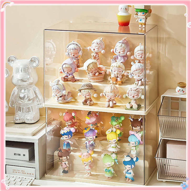 Toys Display Box Transparent Doll Display Storage Box Large Capacity ...