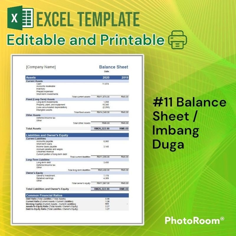 JGD [#11] Balance Sheet Excel Template / Contoh Template Excel Imbang ...