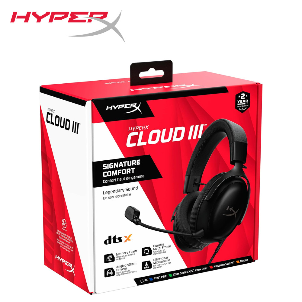 HP HyperX Cloud III (Wired) /Cloud III (Wireless) Gaming Headset ( 7.1 ...