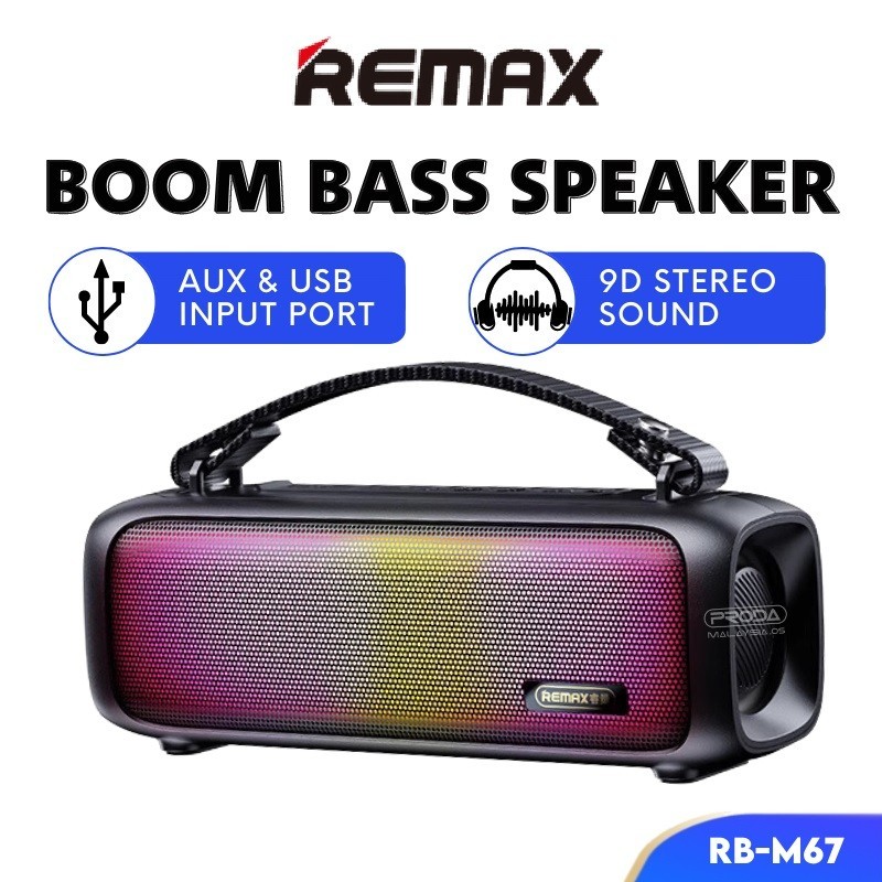 REMAX Wireless Bluetooth Party Speaker Super Bass Surround Stereo RB ...