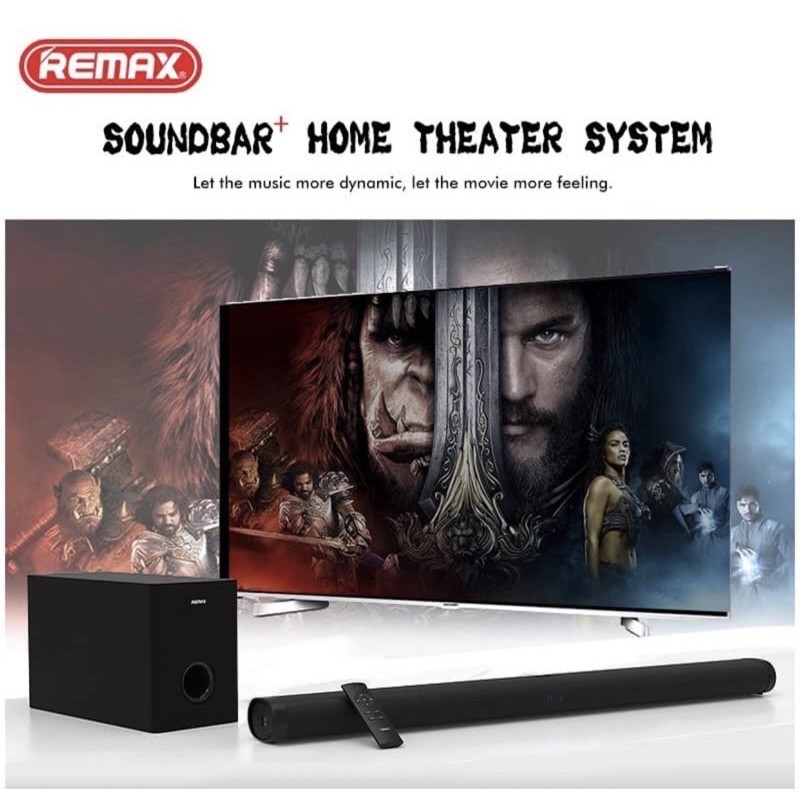 REMAX Home Theatre Bluetooth Sound Bar RTS-10 (Echo Wall+ Woofer ...