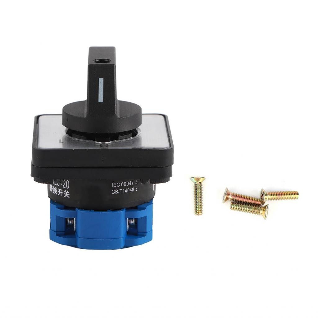 Treee AC660V 20A 2‑Position 4Terminals Locking Type Changeover Selector ...