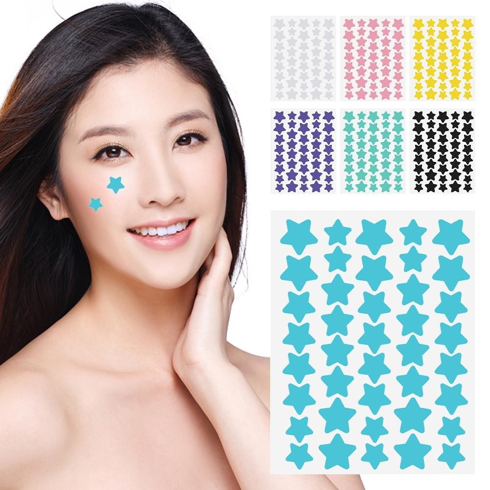 40pcs Star Hydrocolloid Cute Star Acne Patch Colorful Shaped Invisible Pimple Sticker Skincare