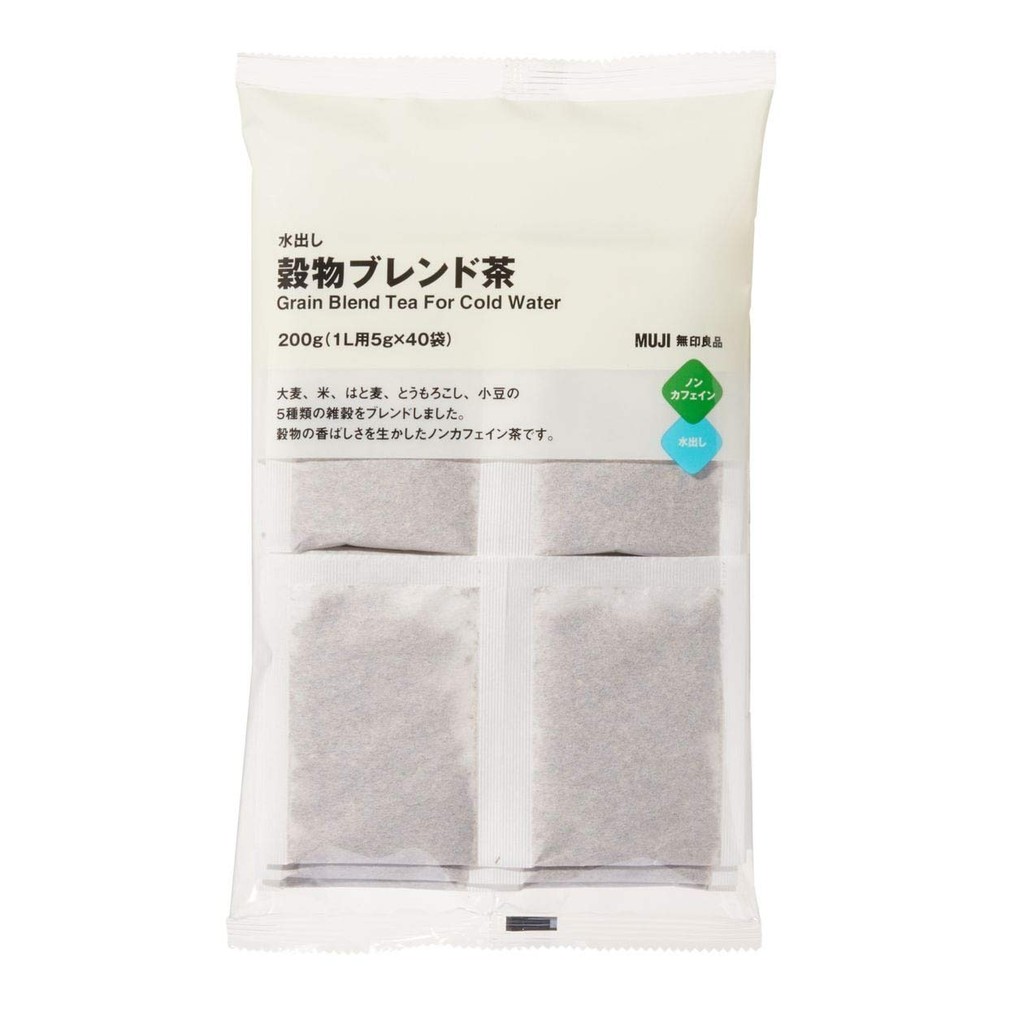 MUJI Cold Brewed Grain Blend Tea 200g 5g x 40 bags for 1L 82218787 ...