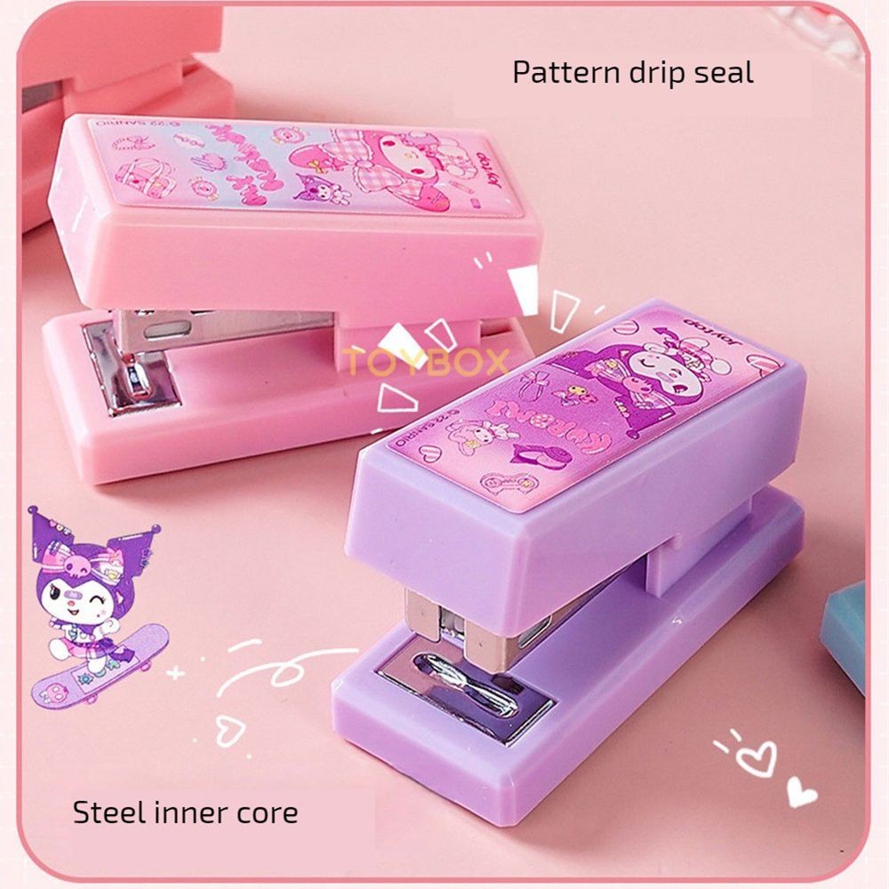 Kawaii Stapler Sanrio Kuromi Hello Kitty My Melody Portable Stapler Set ...