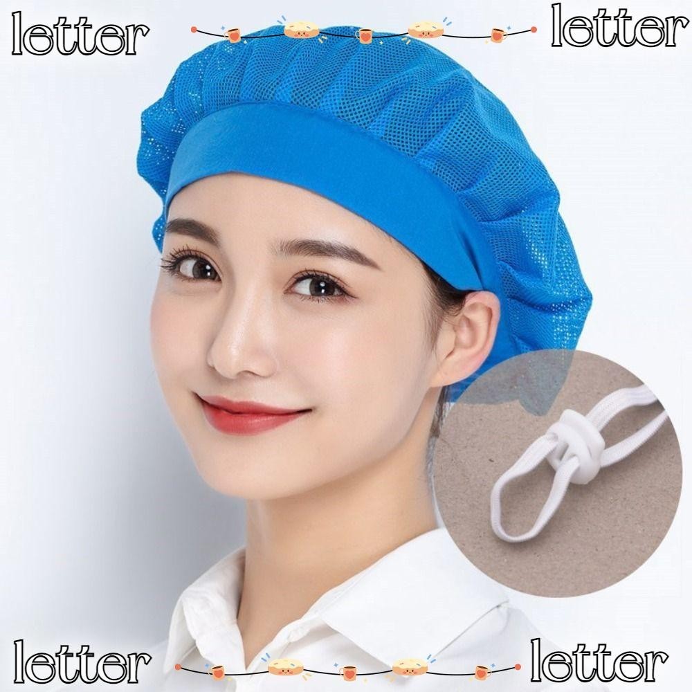 LETTER Chef Hat, Mesh Work Wear Work Hat, Cook Accessories Breathable