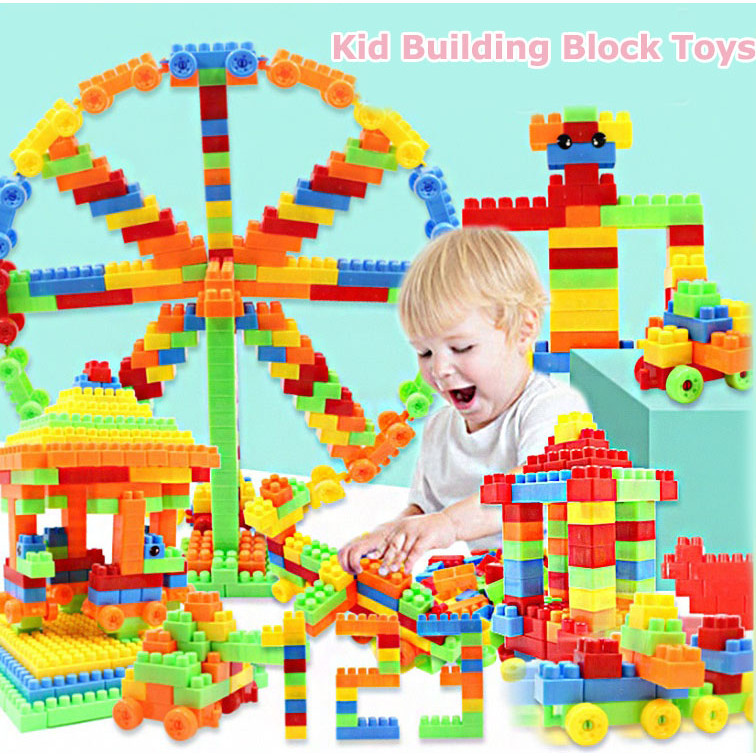 Kids Building Block Toys Big Size Bricks DIY Educational Learning Toys ...