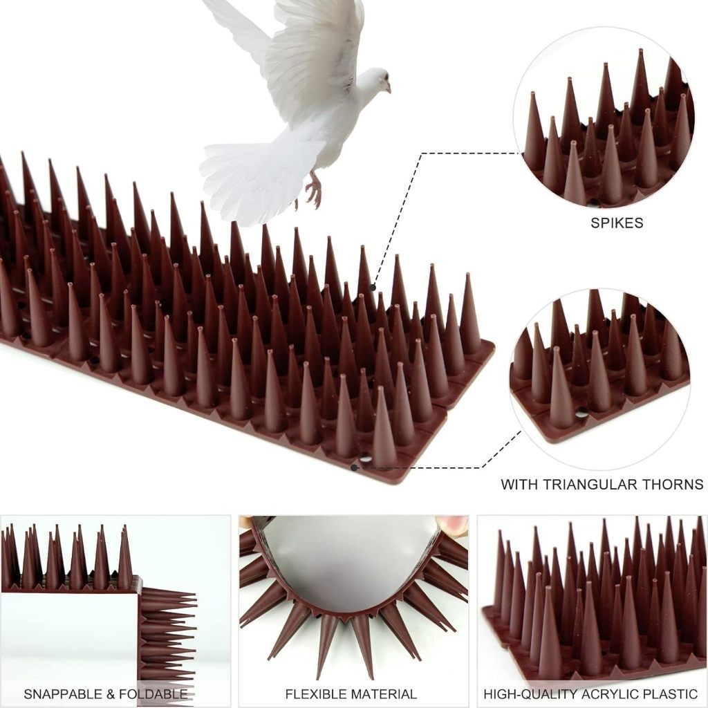 Anti Bird Spikes Bird Cat Deterrent Spikes Outdoor Fence Spikes Anti