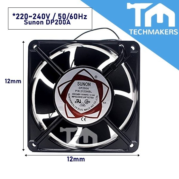 Sunon DP200A 2123HBL 220V-240V Cooling Fan Techmakers