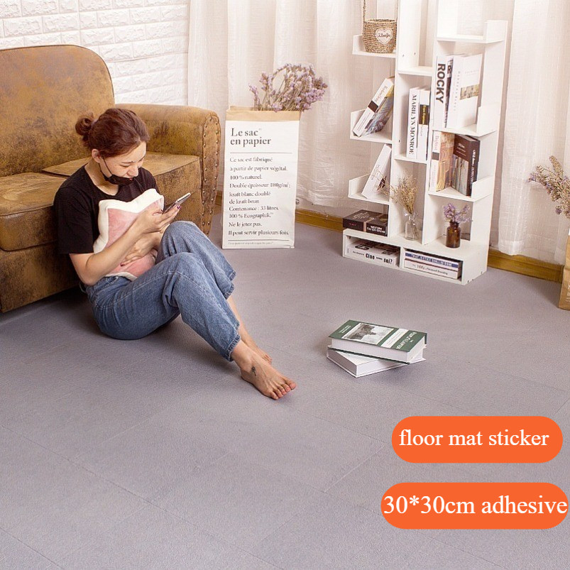 Anti-Slip Aadhesive Floor Mat Sticker Thickened Carpet Floor Mat Living ...