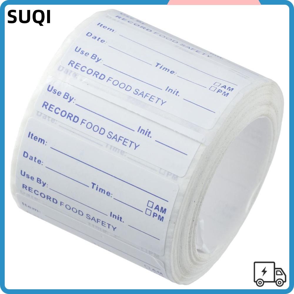 LUCKY-SUQI 1 Roll 500 Stickers Food Labels, Removable Label Self ...