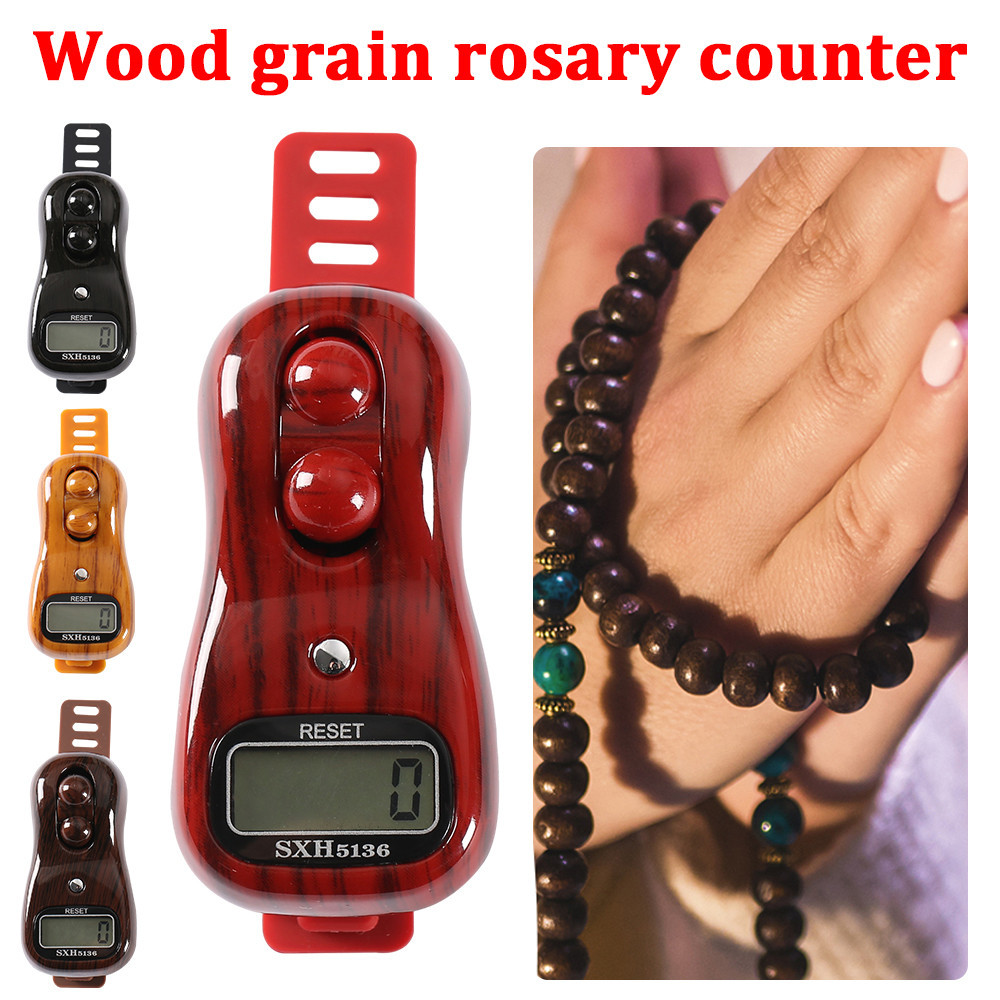 DiyStudio Wood Grain Bead Counting Counter, Counting Device, Finger ...