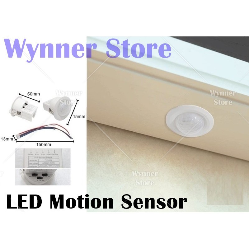 Designer Lighting LED Motion Sensor Infrared Motion Sensor Starway IP20 ...