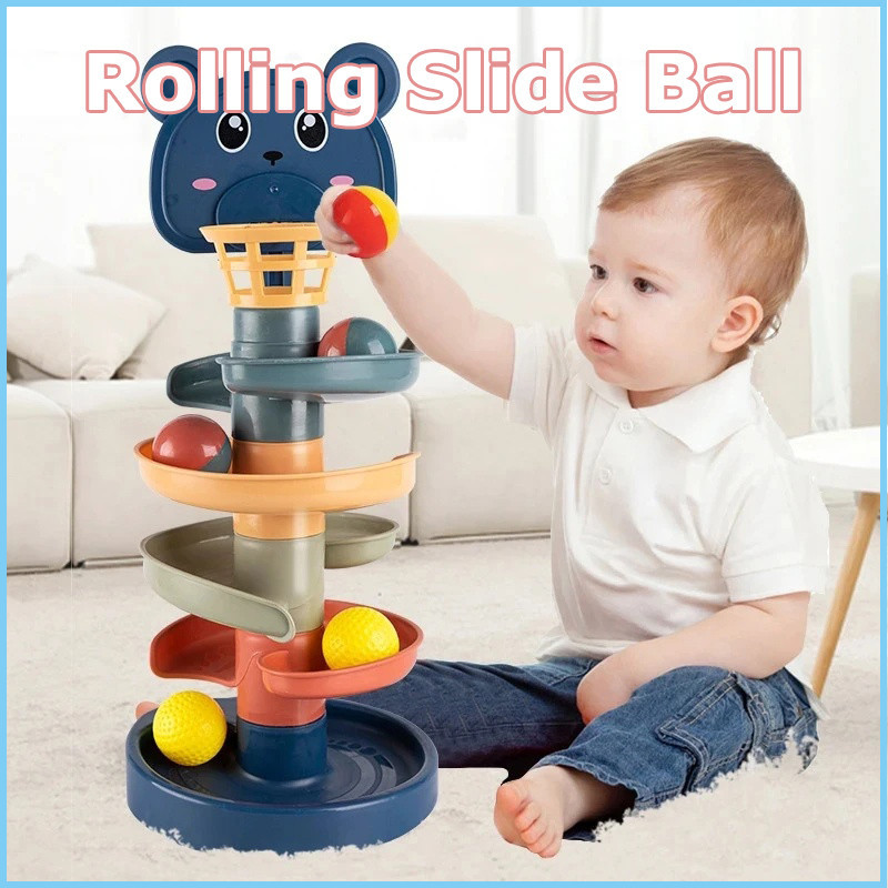 Fun Rolling Slide Ball Insert Ball Stack Tower Gliding Ball 3/5/7 Layes ...