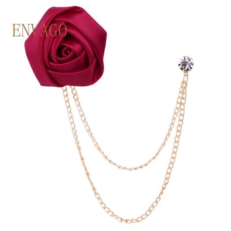 WHOLESALE Korean Bridegroom Wedding Brooches Cloth Art Hand-made