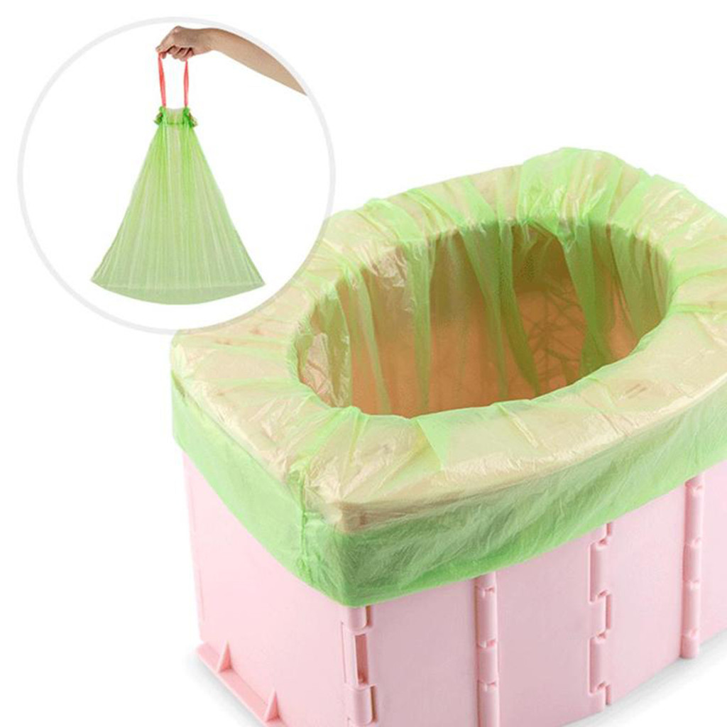 Foldable Toilet Potty Convenience Bucket Toilet Back-to-back Water Tank ...