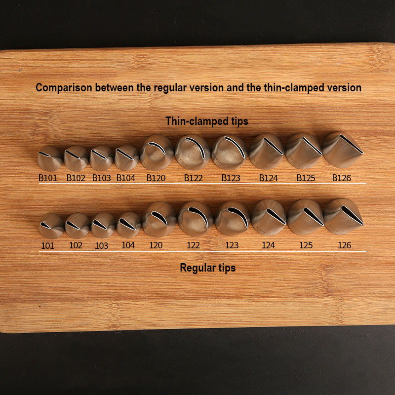 10 Types Clamped Piping Tips Stainless Steel Cake Decorating Tip ...