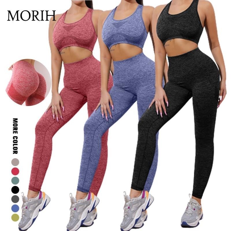  Women's Workout Set Seamless Slim Fit Yoga Outfit High Waisted Tummy  Control Shorts Pants Bottoms with Crop Top Sports Bras Set Fitness Gym  Activewear Jogging Short Sleeve Tracksuits Blue Small 