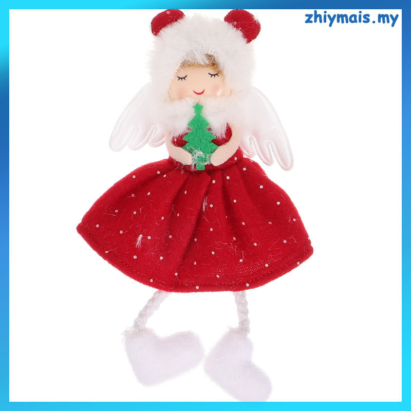 Zhiymais Ornament Christmas Hanging Ornaments Red And Green Elf Angel 