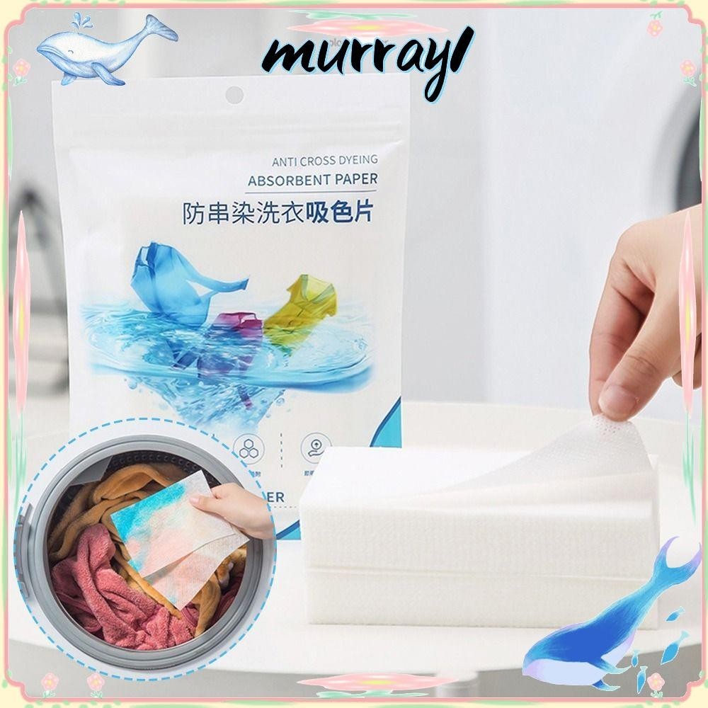 MURRAY1 50PCS Anti-staining Dyeing Laundry Tablets, Color Keeping White ...