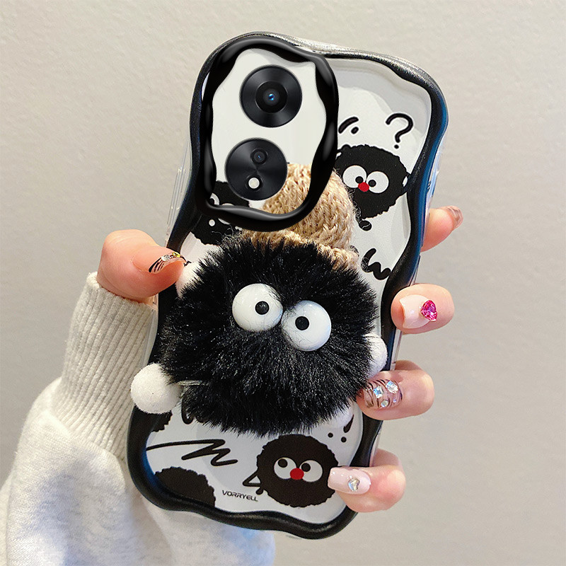 casing oppo a78 Plush three-dimensional cartoon doll phone case for ...