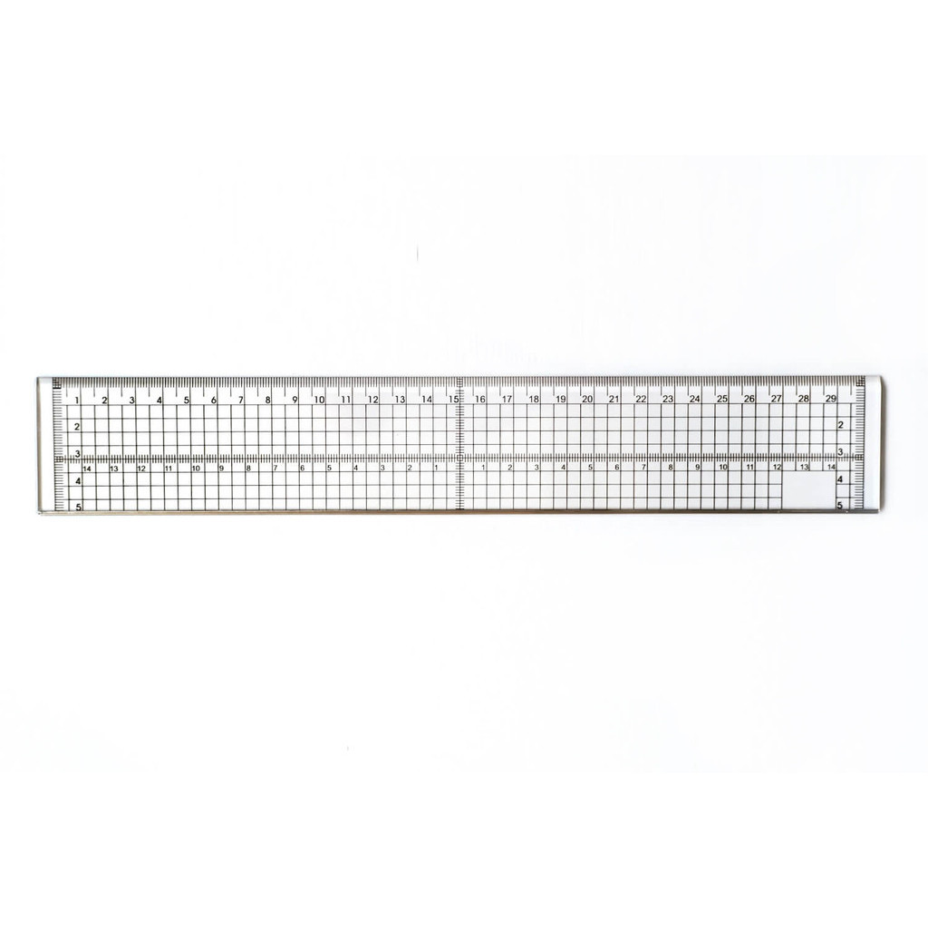 Acrylic Cutting Ruler with Metal Edge 30cm | Shopee Malaysia