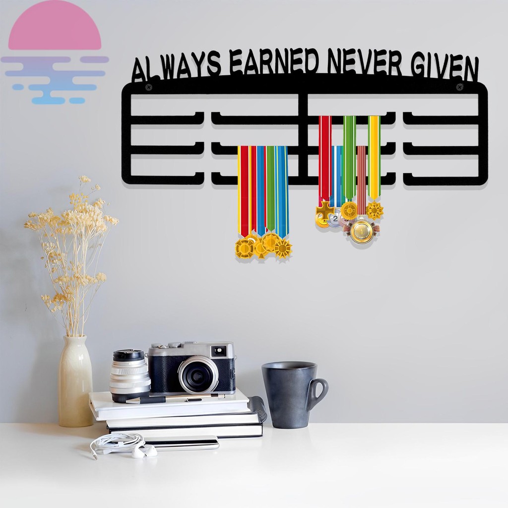 Medal Display Hanger Wall Mounted Iron Medal Display Rack Decorative ...
