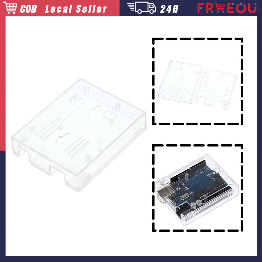 Arduino UNO R3 Case Enclosure Clear Gloss Acrylic Computer Box ...