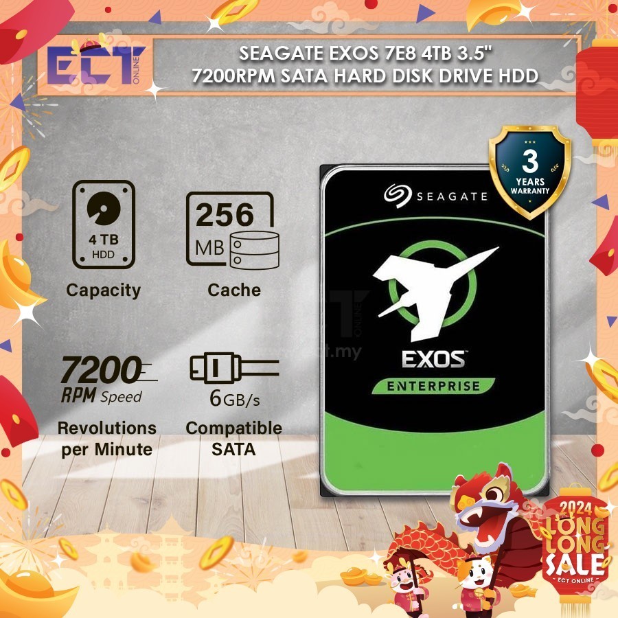 外付けハードディスク・ドライブ Seagate Exos 7E8 8TB HDD Amazon.com: Seagate Exos 7E8 8TB Enterprise Capacity HDD - 7200