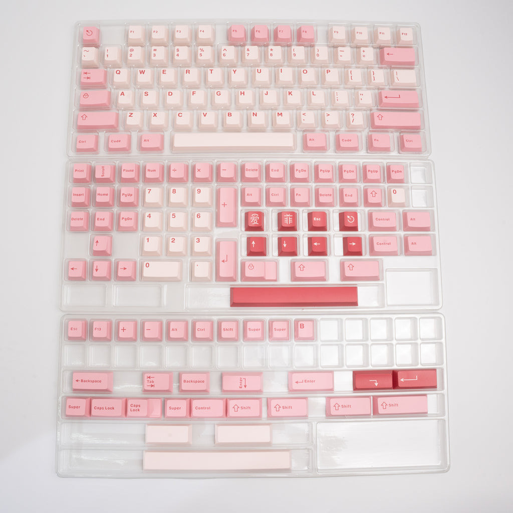Rim Keycaps Pink Doubleshot ABS with ICON MODS for Mechanical Keyboard ...