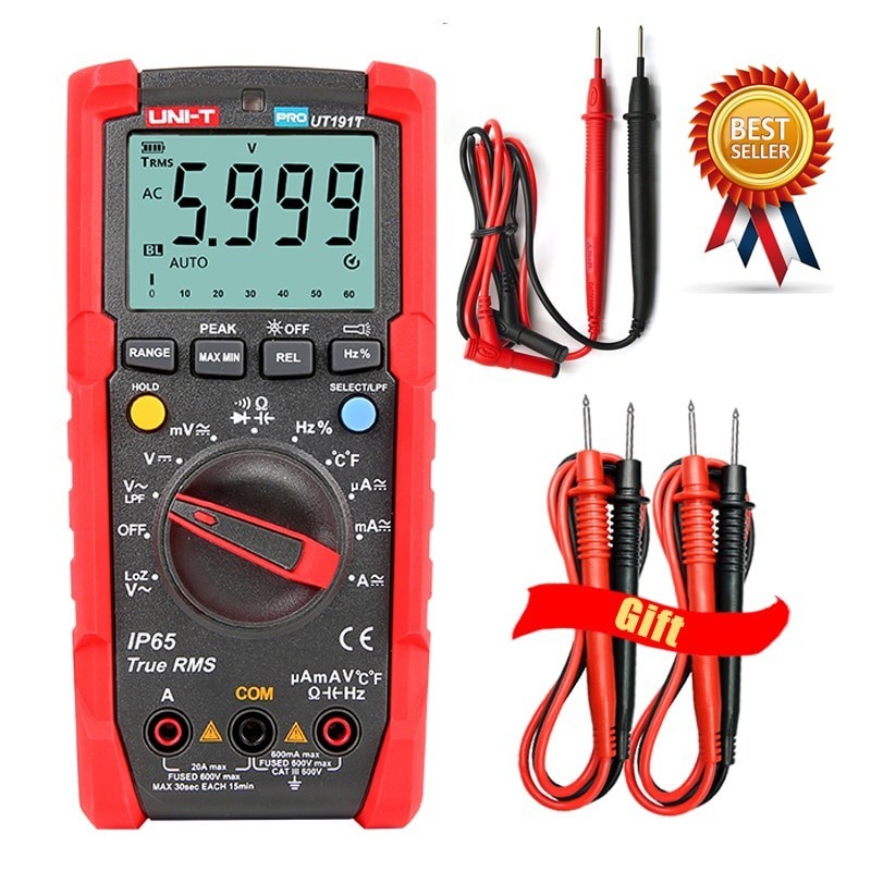 UNI-T UT191T UT191E Tester Digital Multimeter Profesional True RMS Auto ...