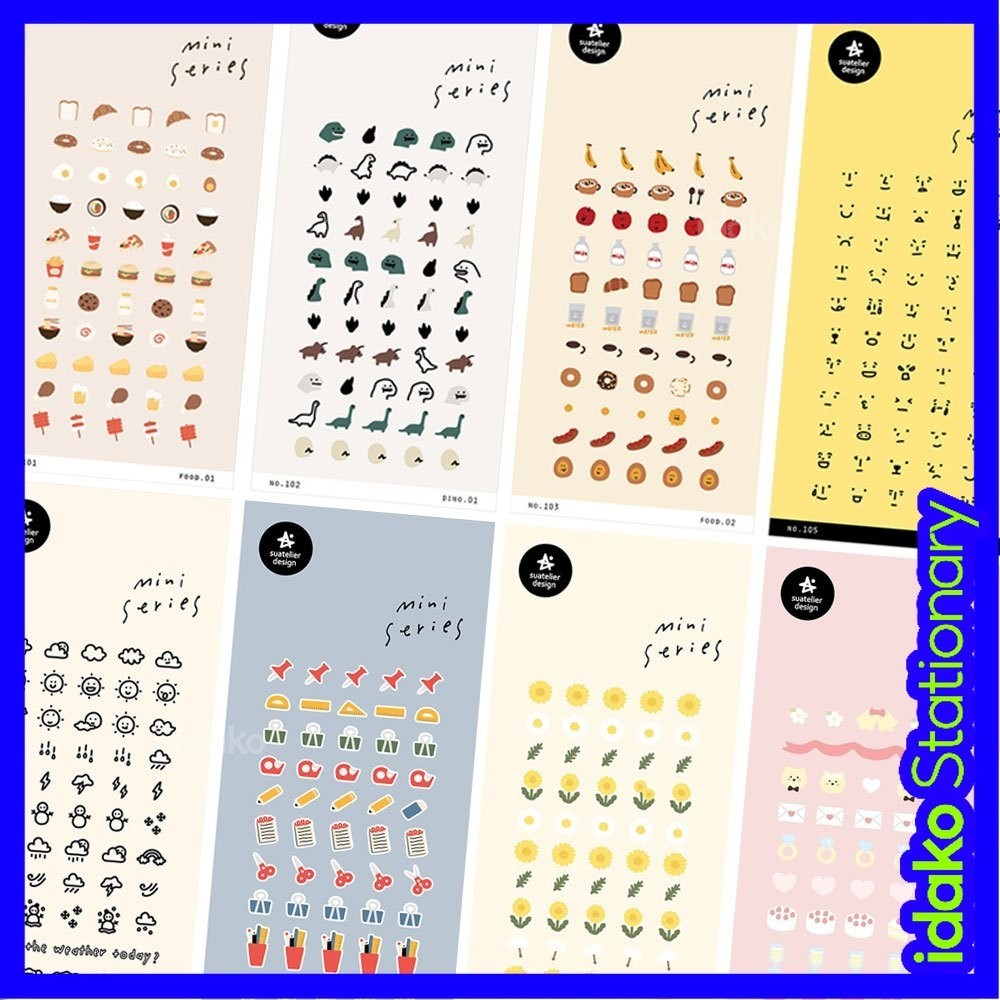 Korea suatelier Decorative Handbook Cuckoo Card mini mini Sticker ST101 ...