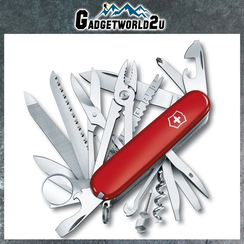 Victorinox Swiss Champ Red Multitool - 1.6795 Utility Tool Camping ...