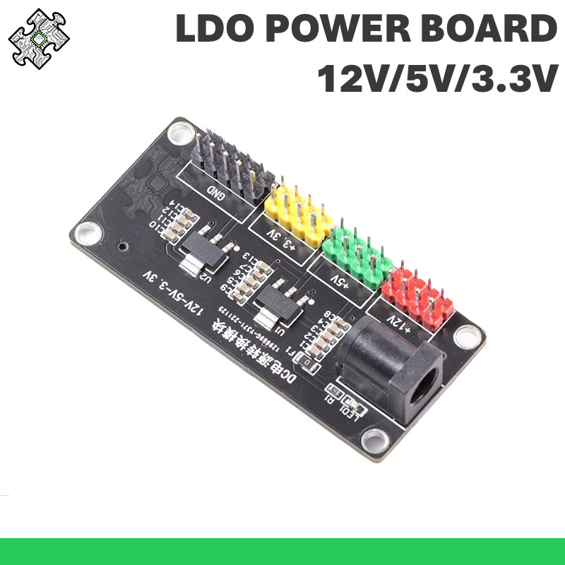 ENGLAB★LDO module, 12V to 12V/5V/3.3V Converter, Arduino Power Module ...