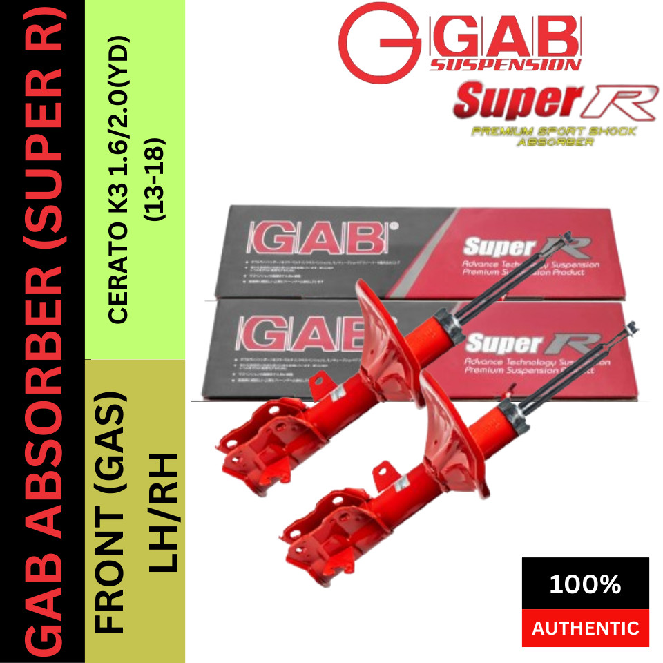Original GAB Super R Absorber - FRONT & REAR GAS CERATO K3 1.6/2.0(YD ...